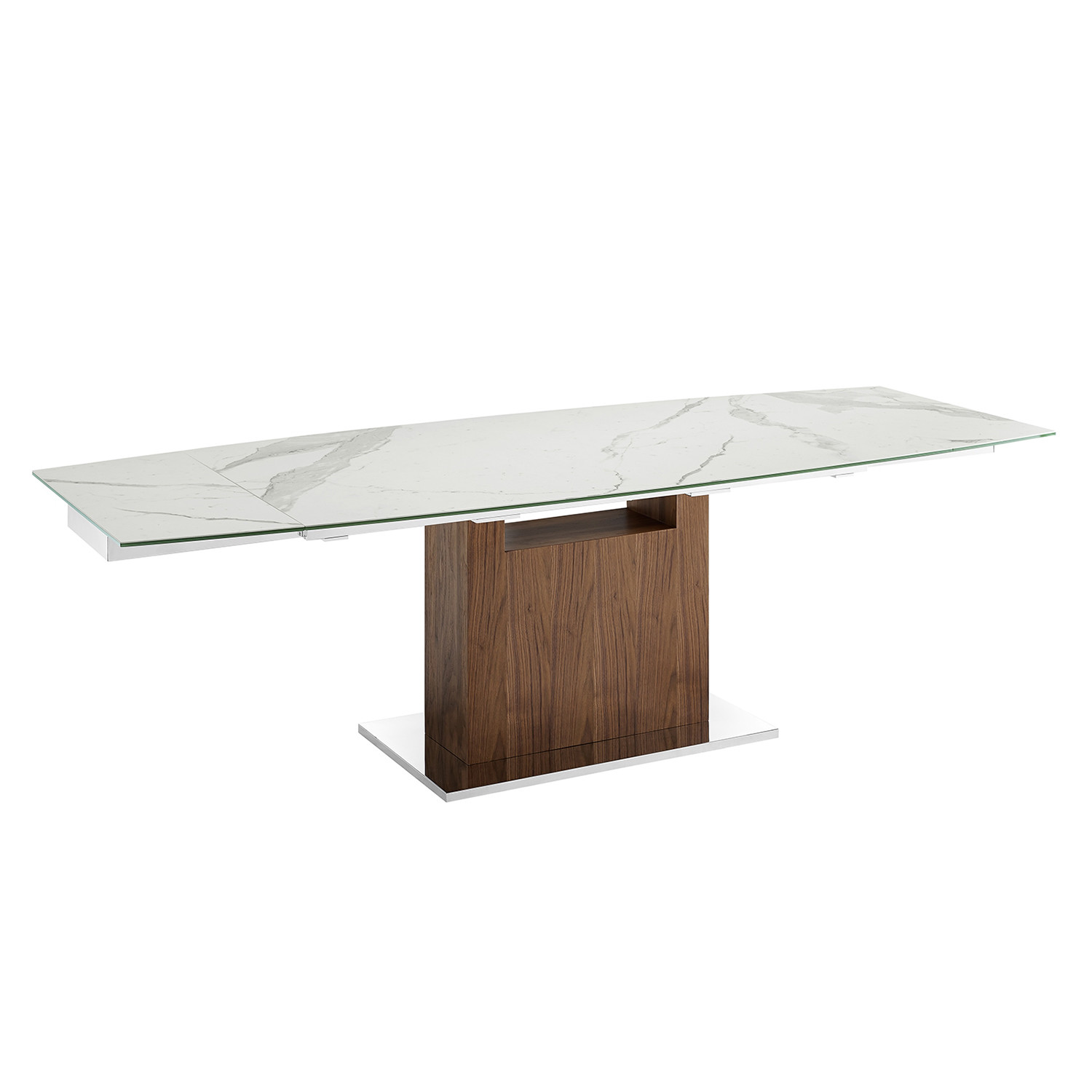 Hannah Motorized Dining Table White Marbled Porcelain Top Casabianca Touch Of Modern