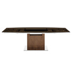 Hannah Motorized Dining Table // Smoked Glass