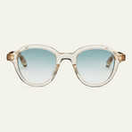 Unisex Bon Vivant Sunglasses // Tortoise + Sand + Green