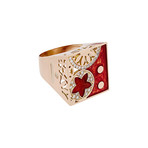 Nouvelle Bague India Preziosa 18k Rose Gold Diamond Ring // Ring Size: 8.25