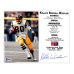 Signed Photo // Induction Day Stat // Chargers // Kellen Winslow