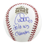 Signed OML Baseball // Cubs // Willson Contreras // "2016 World Series Champs"