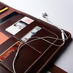 Tablet Organizer // Red Brown