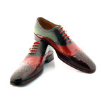 Mr. Green Medallion Oxford // Green + Red (US: 9)
