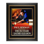 Paul Newman + Jackie Gleason // The Hustler // Autographed Display