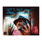 Robert Englund // Autographed Photo // "Let's Get High, Freddy Krueger" Inscription
