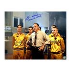 Gene Hackman + Steve Hollar + Wade Schenck // Autographed Photo // Hoosiers