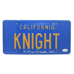 Signed License Plate // "Knight Rider" Kit // William Daniels