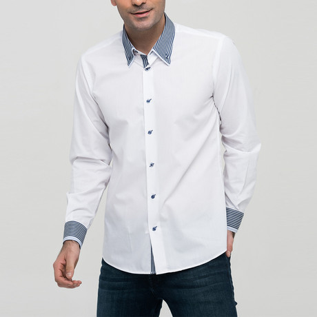 G630 Button-Down Shirt // White (S)