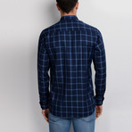 Charlie Button-Up Shirt // Dark Blue + Blue (3X-Large)