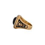 Mortis Ring // Matte Gold Finish (Size 6)