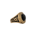 Mortis Ring // Matte Gold Finish (Size 6)