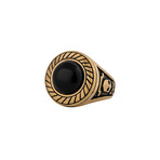 Mortis Ring // Matte Gold Finish (Size 6)