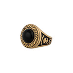 Mortis Ring // Matte Gold Finish (Size 6)