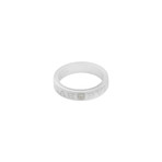 Bulgari Anniversario 18k White Gold Diamond Band Ring // Ring Size: 6.25