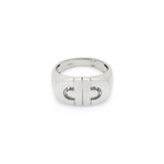 Bulgari 18k White Gold Parentesi Ring // Ring Size: 6.5