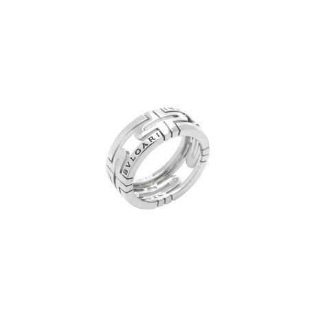 Bulgari Parentesi 18k White Gold Band Ring // Ring Size: 6.25