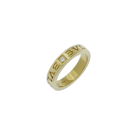 Bulgari Anniversario 18k Yellow Gold Diamond Band Ring // Ring Size: 6