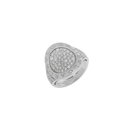 Bulgari Bulgari Curvo 18k White Gold Diamond Ring // Ring Size: 6.5