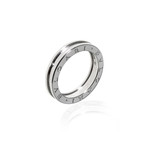 Bulgari B Zero 18k White Gold Band Ring (Ring Size: 5.5)