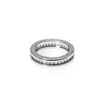 Bulgari B Zero 18k White Gold Diamond Band Ring // Ring Size: 7.5 (Ring Size: 6)