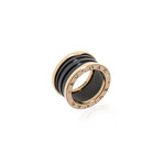 Bulgari B Zero 18k Rose Gold + Ceramic Band Ring // Ring Size: 6.25 (Ring Size: 6)
