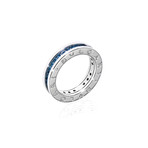 Bulgari B Zero 18k White Gold Topaz Band Ring // Ring Size: 6.25