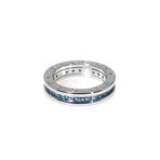 Bulgari B Zero 18k White Gold Topaz Band Ring // Ring Size: 6.25