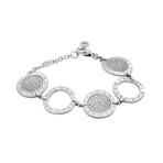 Bulgari Bulgari 18k White Gold Diamond Chain Bracelet