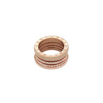 Bulgari B Zero 18k Rose Gold Diamond Band Ring // Ring Size: 7