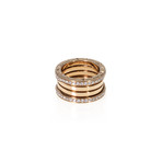 Bulgari B Zero 18k Rose Gold Diamond Band Ring // Ring Size: 6.5