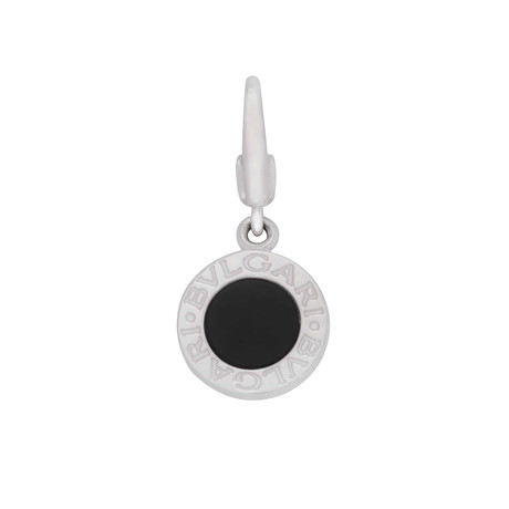 Bulgari Bulgari 18k White Gold Onyx Pendant Charm