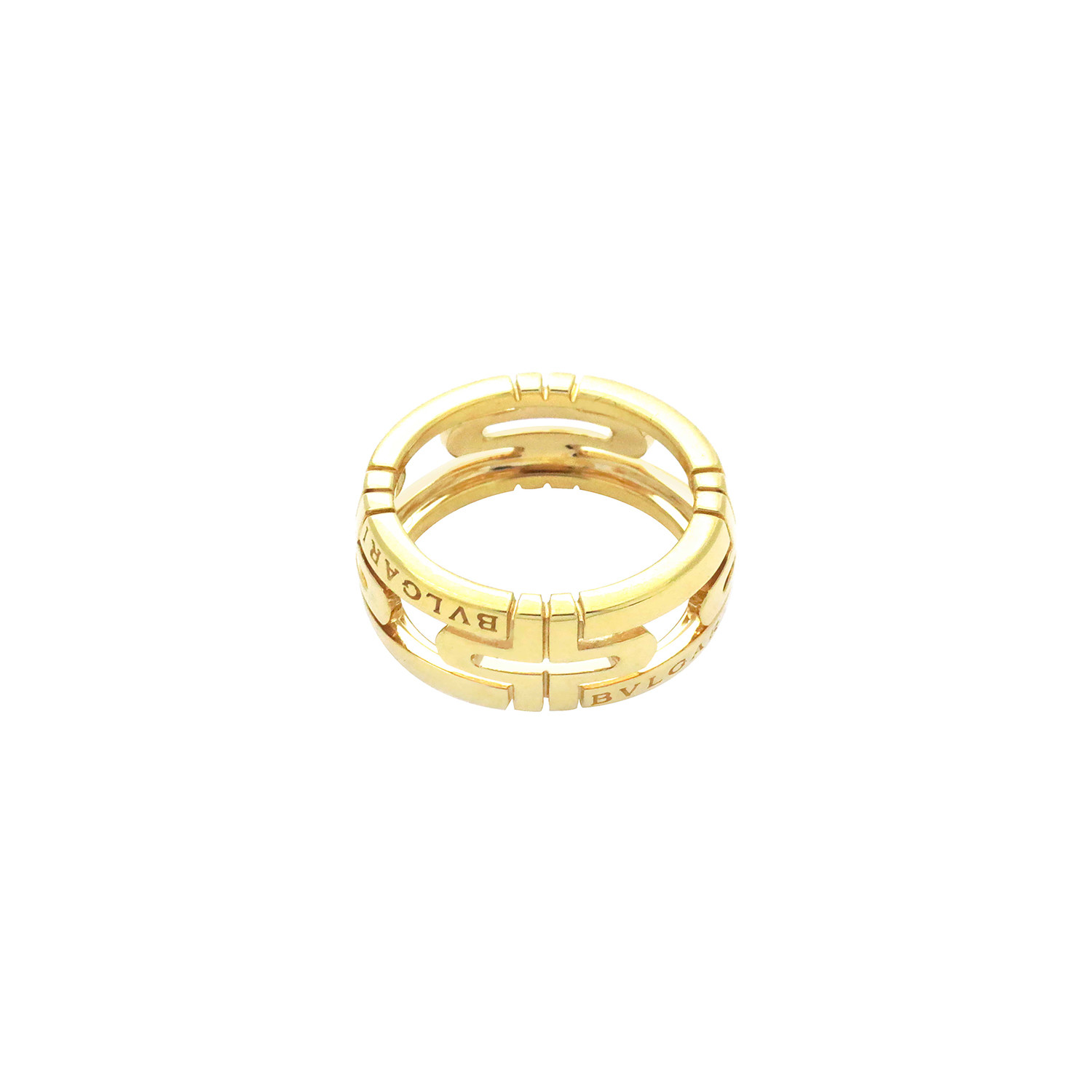 Bulgari Parentesi 18k Yellow Gold Band Ring // Ring Size: 5.5 - Bvlgari ...