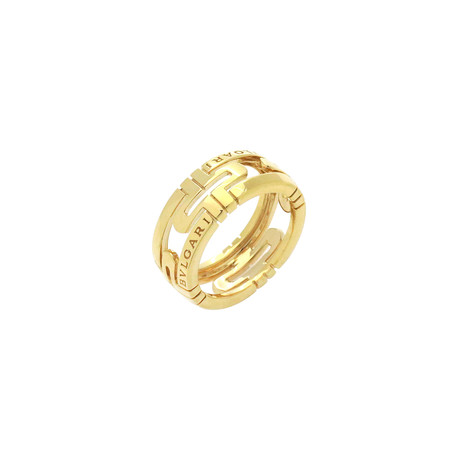 Bulgari Parentesi 18k Yellow Gold Band Ring // Ring Size: 5.5