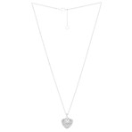 Bulgari Bulgari 18k White Gold Diamond Heart Necklace