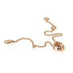 Bulgari Bulgari 18k Rose Gold Amethyst + Tourmaline Chain Bracelet