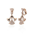 Bulgari Diva's Dream 18k Rose Gold Diamond Drop Earrings