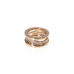 Bulgari B Zero 18k Rose Gold Diamond Band Ring // Ring Size: 6.25