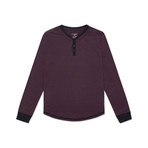 Dawn Long Sleeve Henley // Fig (XS)