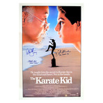 Ralph Macchio + William Zabka + Martin Kove // Autographed Movie Poster