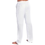 Casual Drawstring Pants // White (XL)