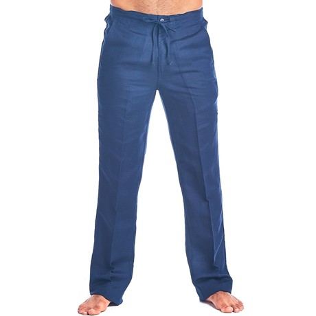 Casual Drawstring Pants // Navy (L)