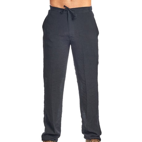 Beachwear Drawstring Pants // Black (S)