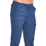 Casual Drawstring Pants // Navy (M)