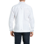 Guayabera Long-Sleeve Shirt // White (XL)