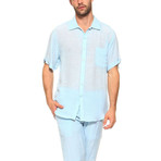 Beachwear Short-Sleeve Shirt // Blue (S)