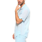 Beachwear Short-Sleeve Shirt // Blue (S)