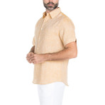 Classic Resort Wear Short-Sleeve Shirt // Mustard (L)