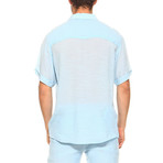 Beachwear Short-Sleeve Shirt // Blue (S)