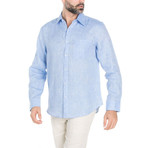 Classic Resort Wear Short-Sleeve Shirt // Blue (M)